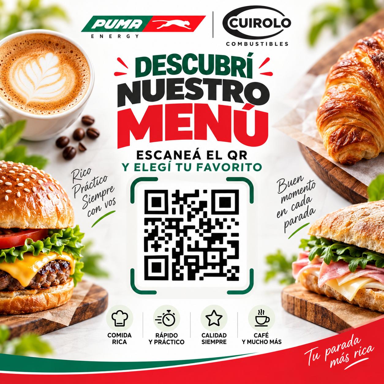 Descubrí nuestro menú — escaneá el QR y elegí tu favorito